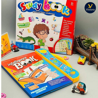 Urbanhalo™ Interactive English Learning Book for Kids – Letters, Words, Rhymes & Sounds